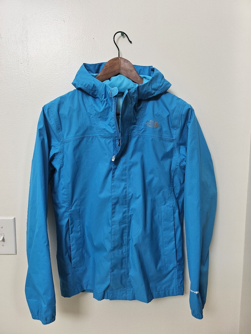 The North Face Light Blue Hooded Jacket